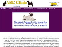 Tablet Screenshot of petrefugeabcclinic.com